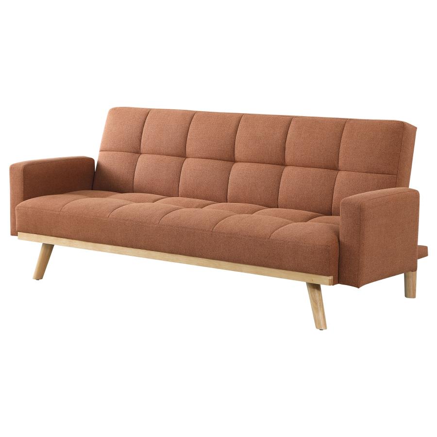 Kourtney Orange Sofa Bed - furniture place usa