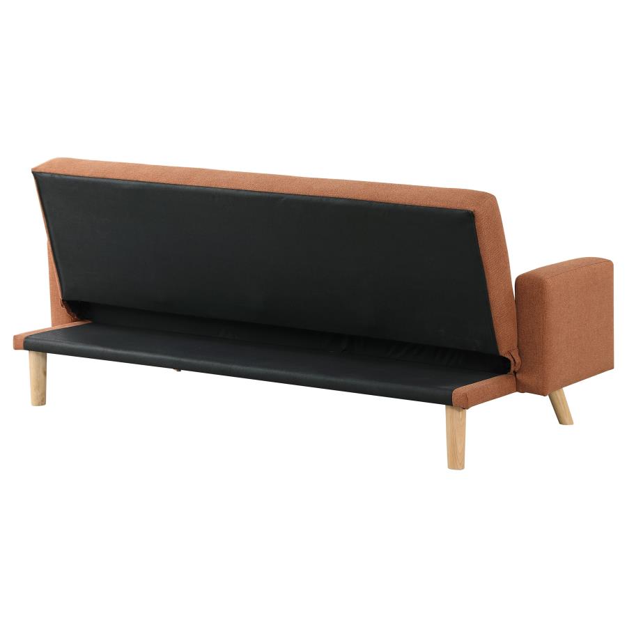 Kourtney Orange Sofa Bed - furniture place usa