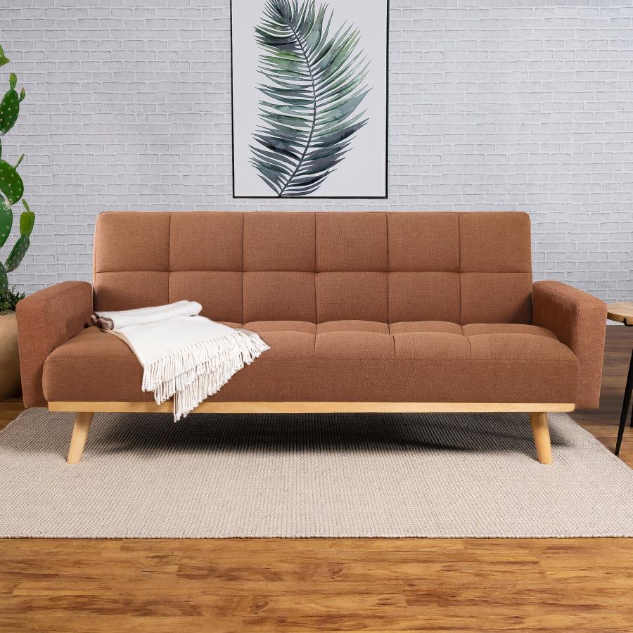 Kourtney Orange Sofa Bed - furniture place usa