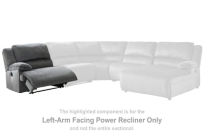 Clonmel Left-Arm Facing Power Recliner - furniture place usa