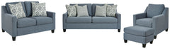 Lemly Sofa, Loveseat, Chair and Ottoman - furniture place usa