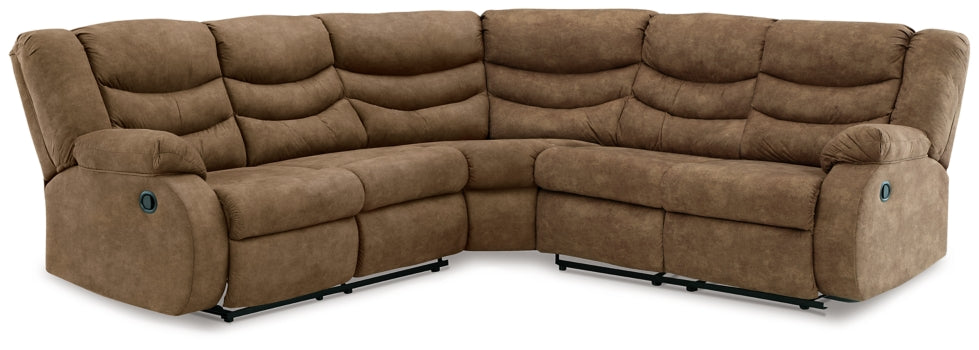 Partymate 2-Piece Reclining Sectional - furniture place usa