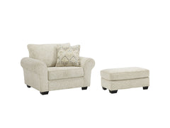 Haisley Chair and Ottoman - furniture place usa