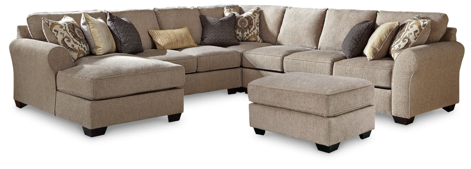 Pantomine 5-Piece Sectional with Ottoman - PKG010941 - furniture place usa