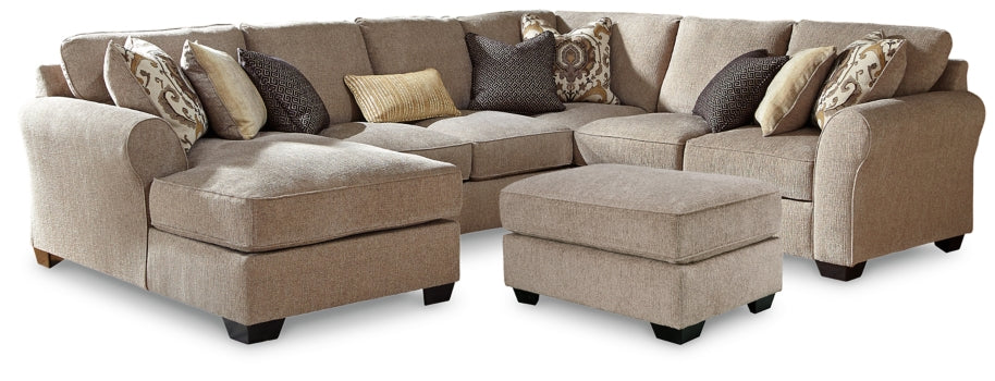 Pantomine 4-Piece Sectional with Ottoman - PKG010945 - furniture place usa