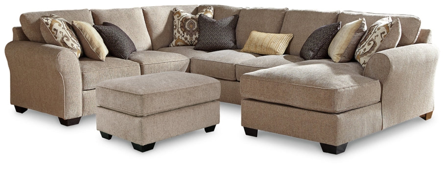 Pantomine 4-Piece Sectional with Ottoman - PKG010949 - furniture place usa