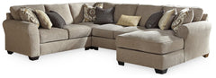 Pantomine 4-Piece Sectional with Ottoman - PKG010949 - furniture place usa
