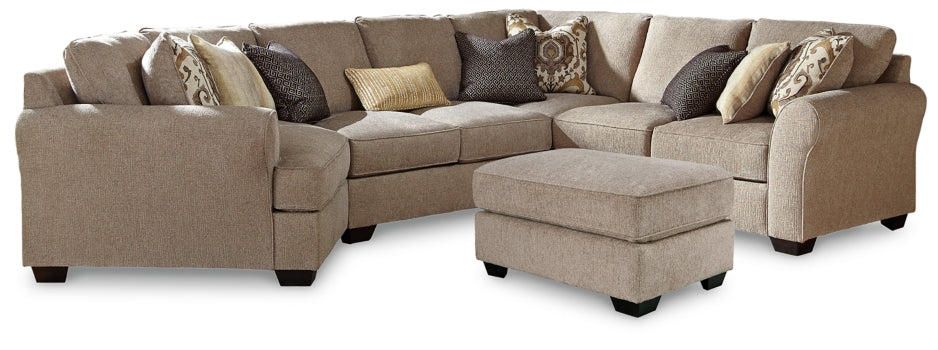 Pantomine 4-Piece Sectional with Ottoman - PKG010943 - furniture place usa