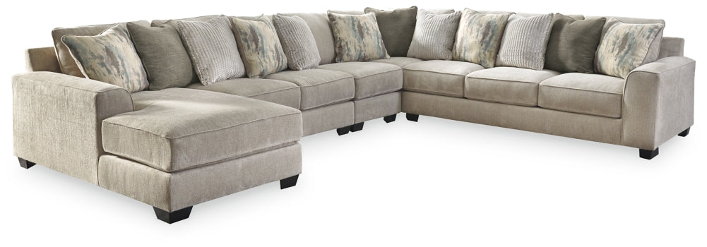 Ardsley 5-Piece Sectional with Ottoman - PKG001218 - furniture place usa