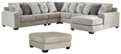 Ardsley 5-Piece Sectional with Ottoman - PKG001227 - furniture place usa