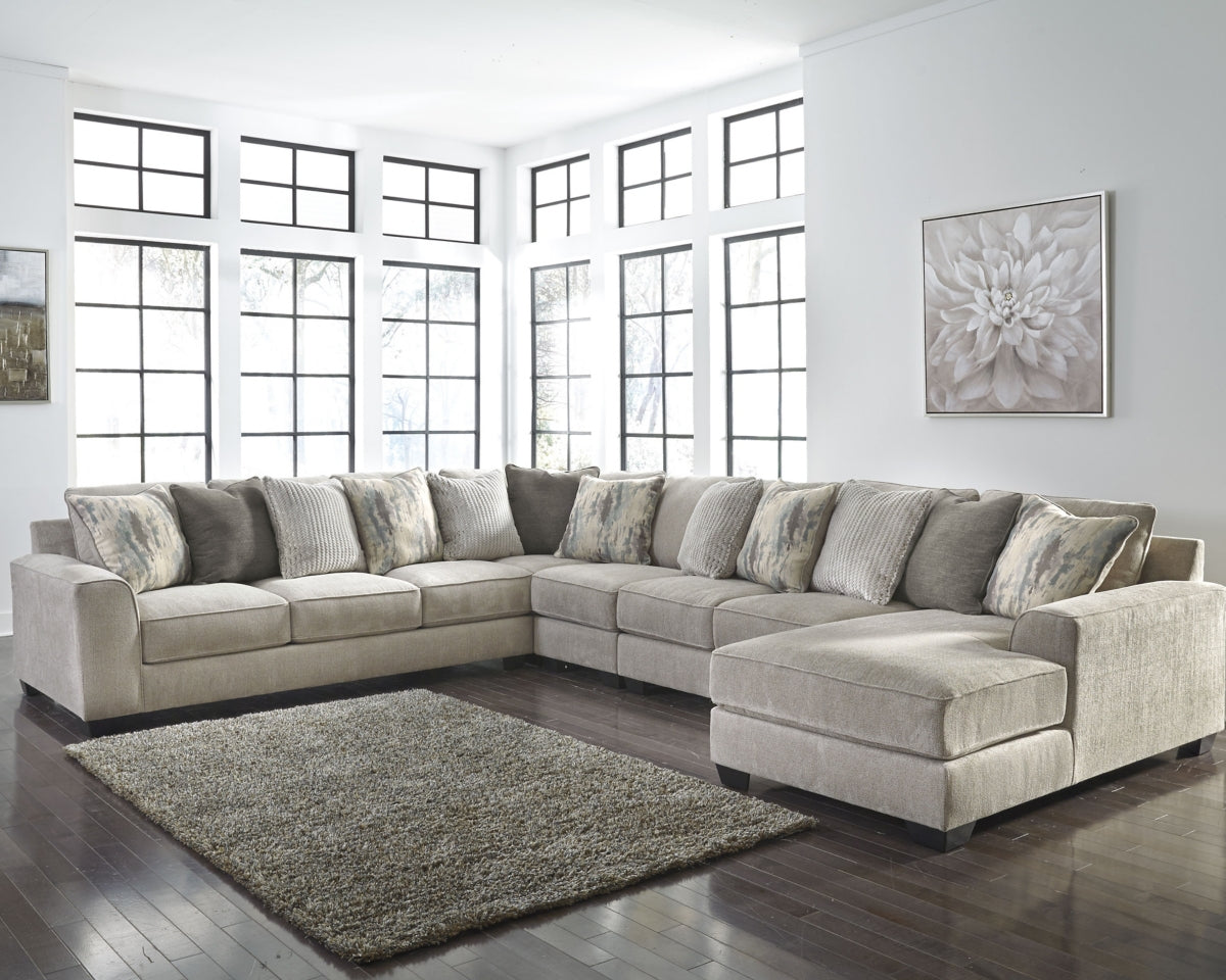 Ardsley 5-Piece Sectional with Ottoman - PKG001219 - furniture place usa