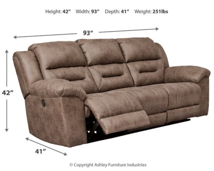 Stoneland Sofa, Loveseat and Recliner - PKG001250 - furniture place usa