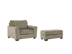 Olin Chair and Ottoman - furniture place usa