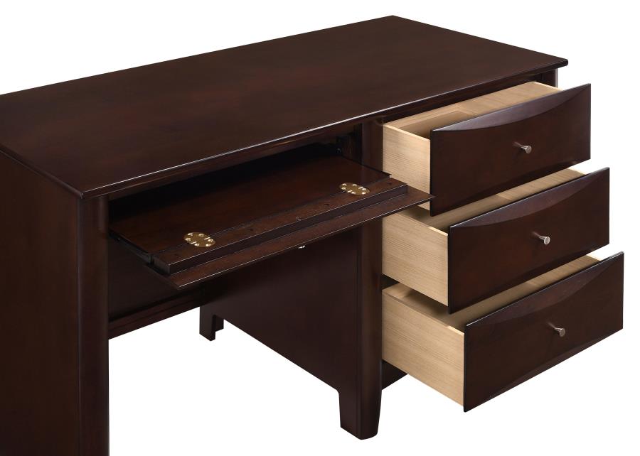 Phoenix Brown Computer Desk - furniture place usa