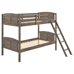 Flynn Brown Twin / Twin Bunk Bed - furniture place usa