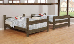 Wrangle Hill Grey Full / Full Bunk Bed - furniture place usa