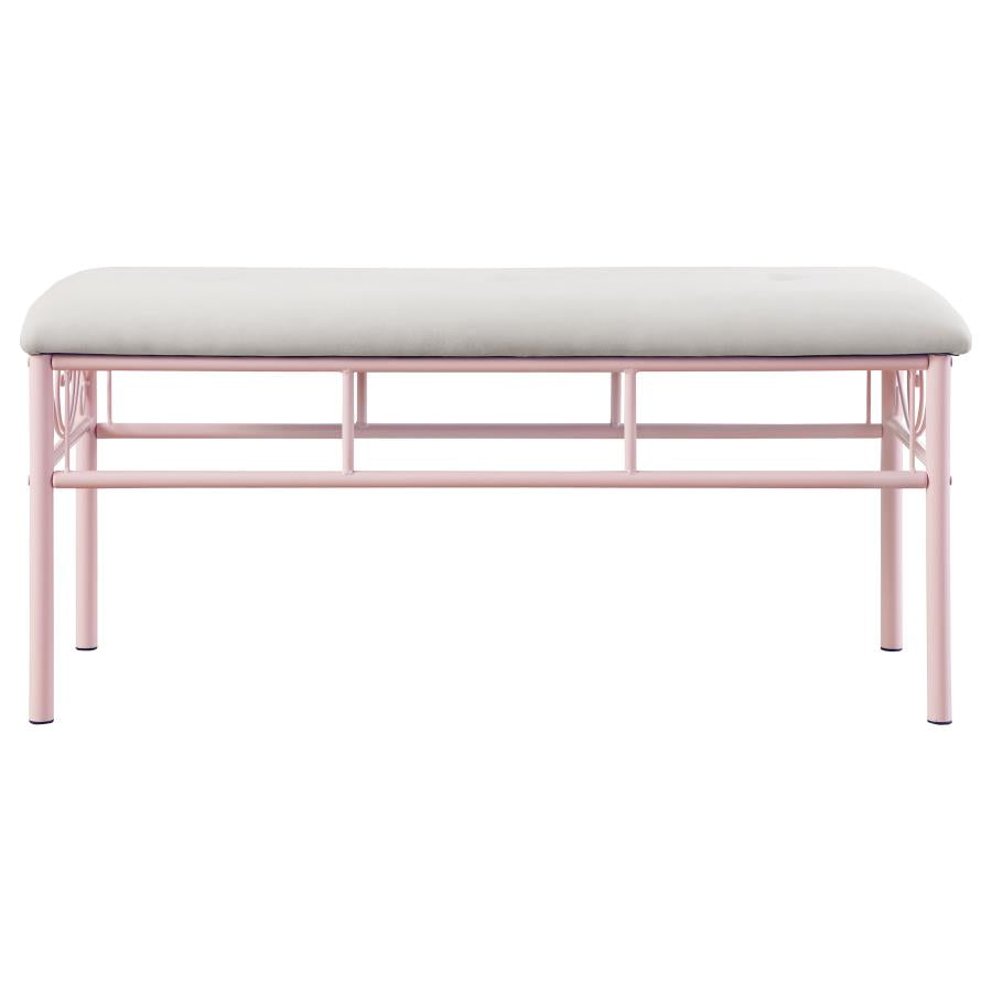 Massi Pink Bench - furniture place usa