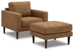 Telora Chair and Ottoman - furniture place usa