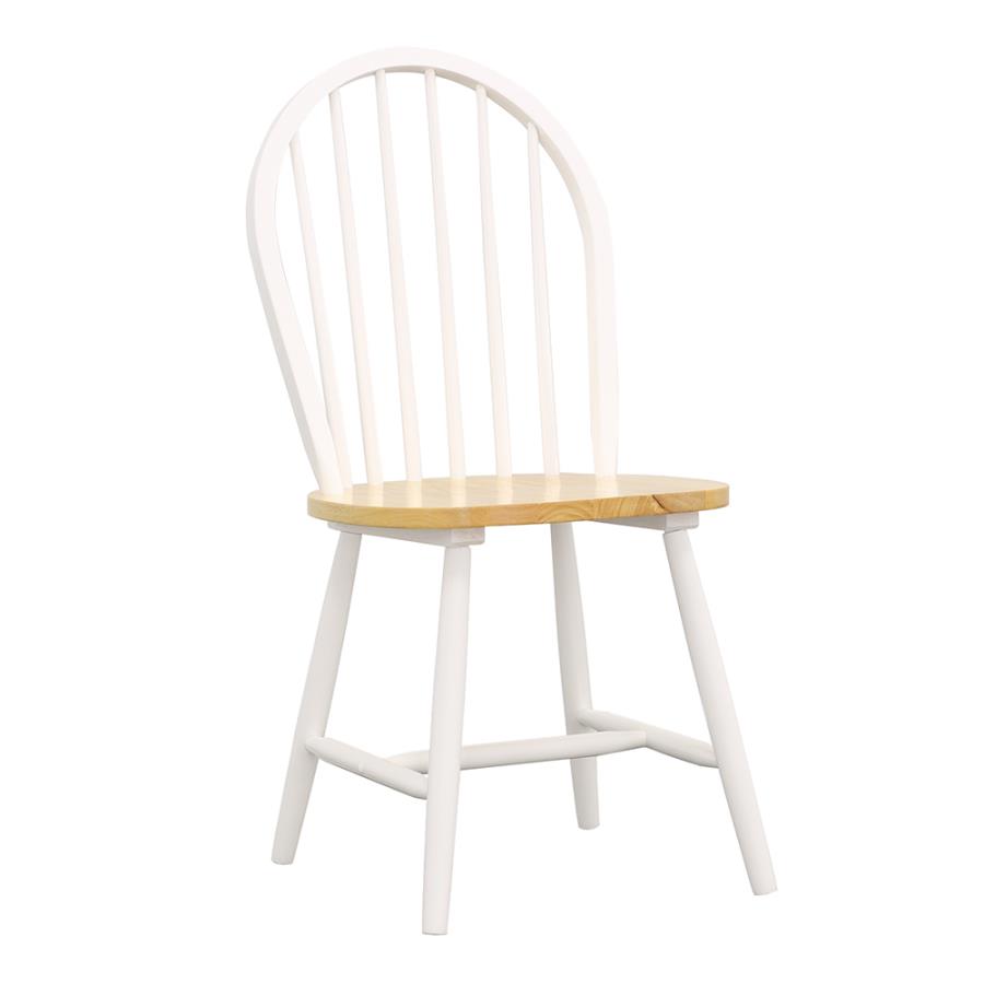 Cinder White Side Chair - furniture place usa