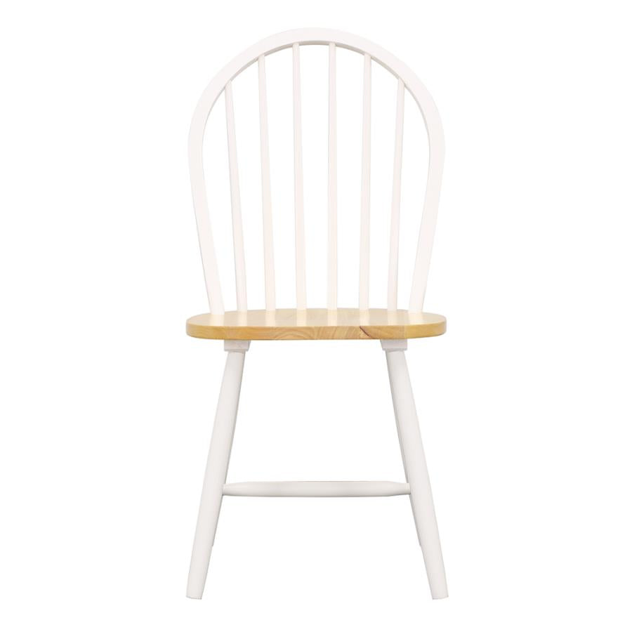 Cinder White Side Chair - furniture place usa