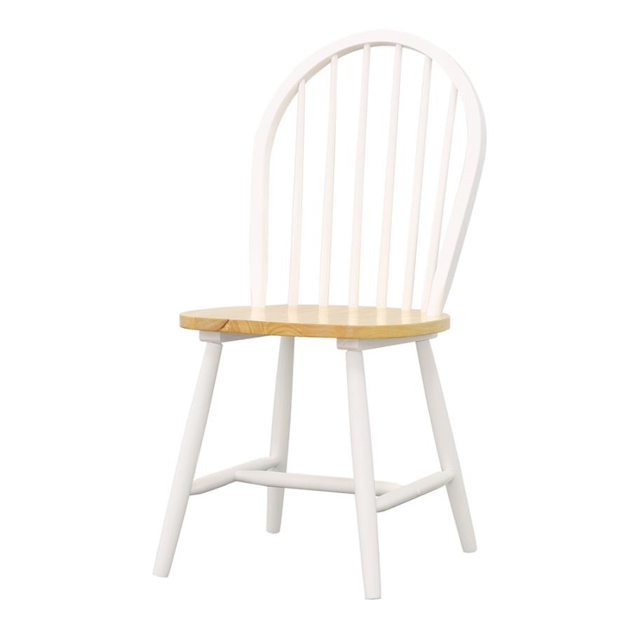 Cinder White Side Chair - furniture place usa