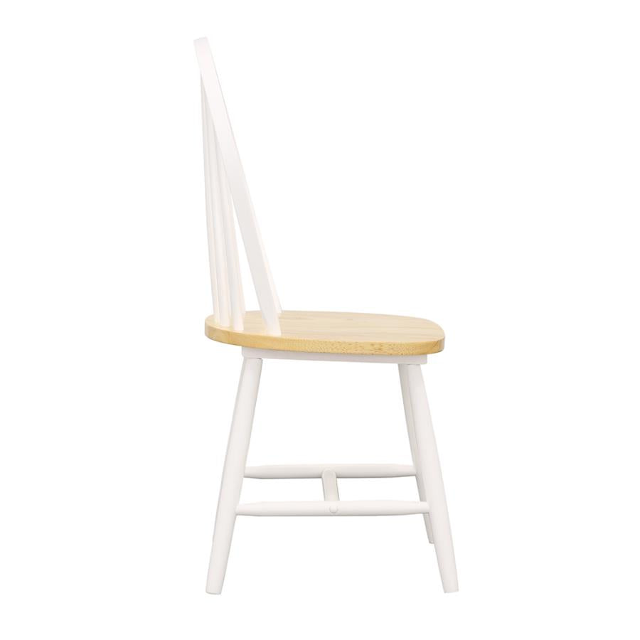 Cinder White Side Chair - furniture place usa