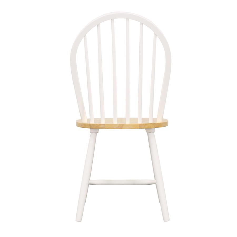 Cinder White Side Chair - furniture place usa