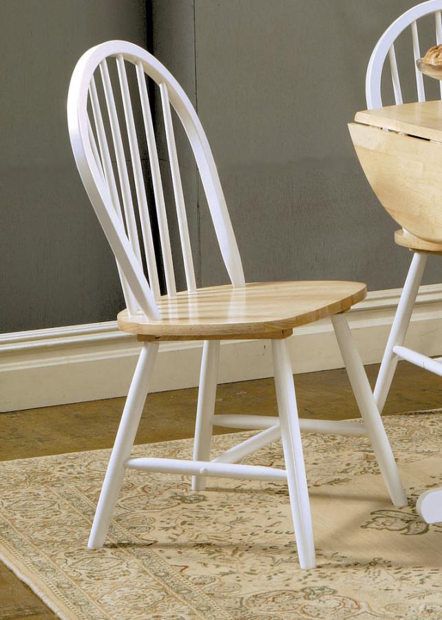 Cinder White Side Chair - furniture place usa