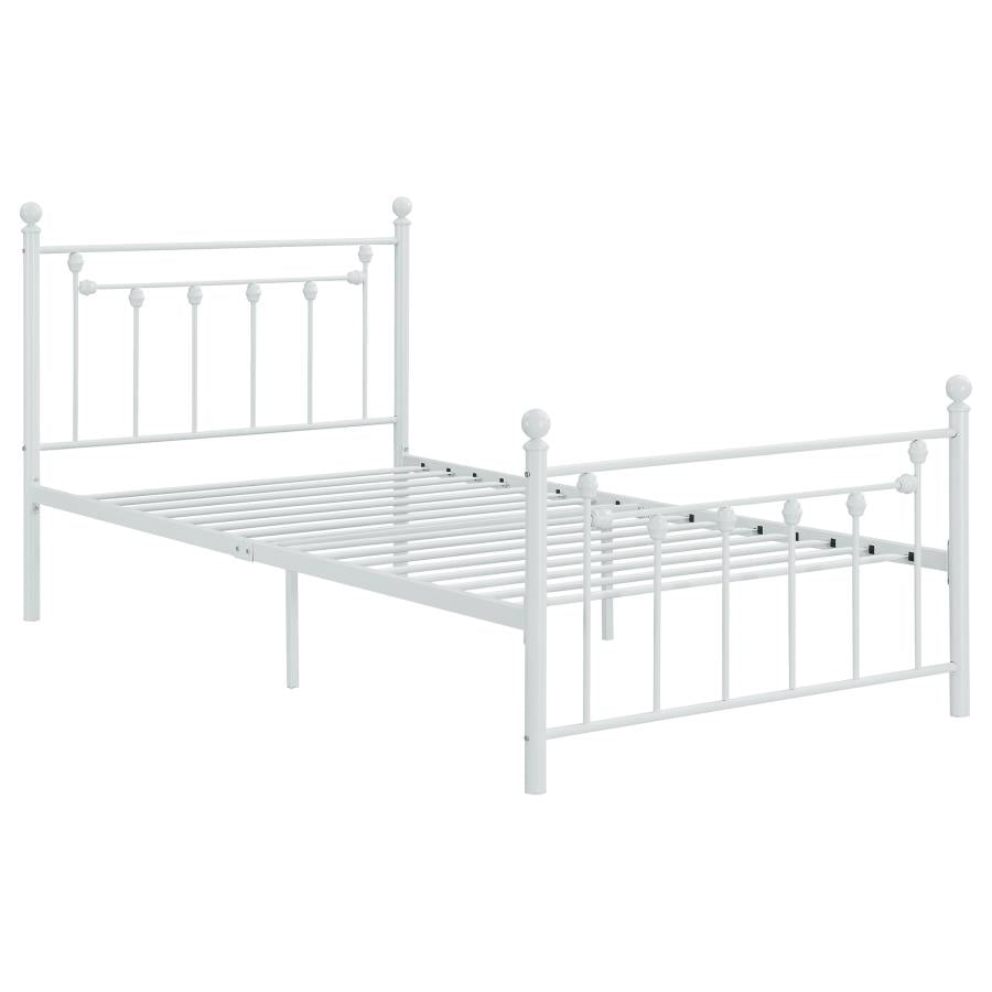 Canon White Twin Bed - furniture place usa