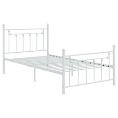 Canon White Twin Bed - furniture place usa