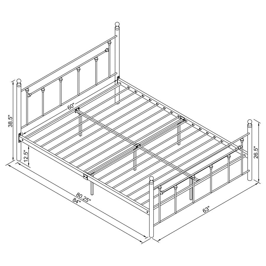 Canon Grey Queen Bed - furniture place usa