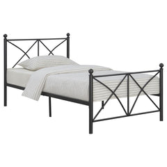 Hart Black Full Bed - furniture place usa