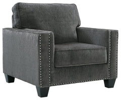Gavril Chair and Ottoman - furniture place usa