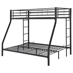 Hayward Black Twin / Full Bunk Bed - furniture place usa