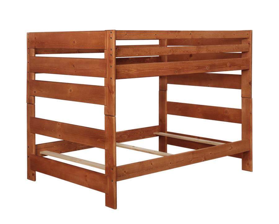 Wrangle Hill Brown Full / Full Bunk Bed - furniture place usa