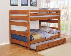 Wrangle Hill Brown Full / Full Bunk Bed - furniture place usa