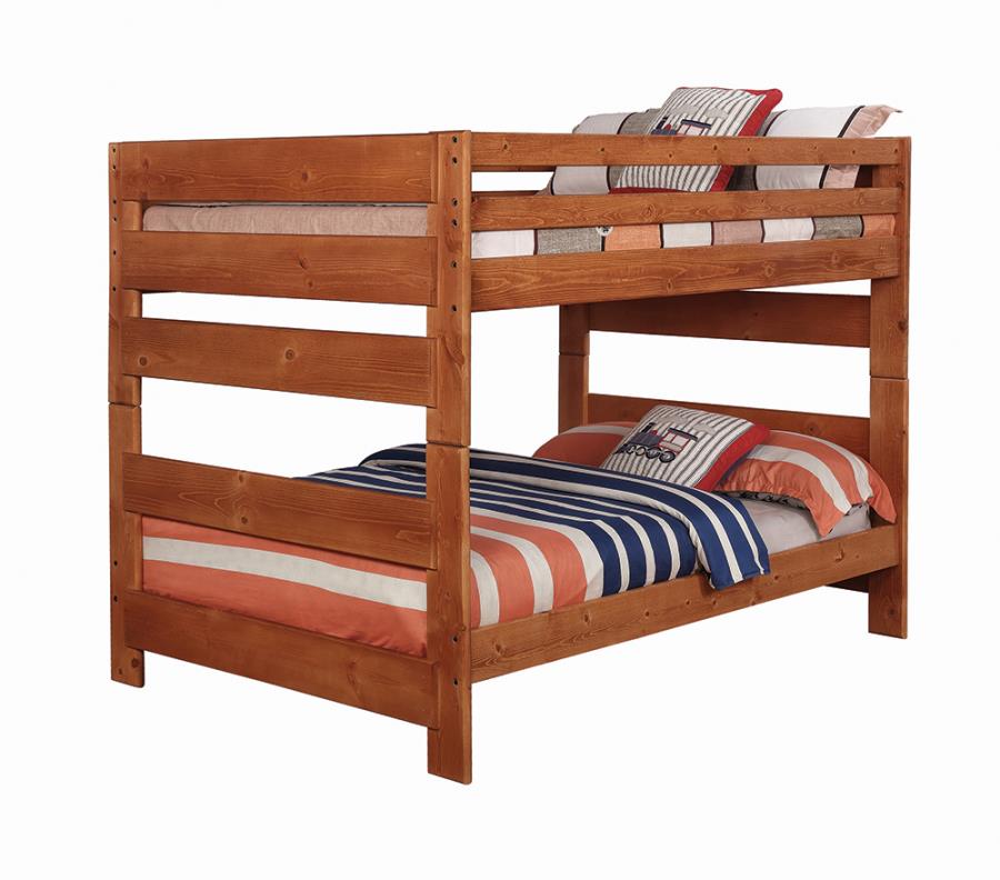 Wrangle Hill Brown Full / Full Bunk Bed - furniture place usa