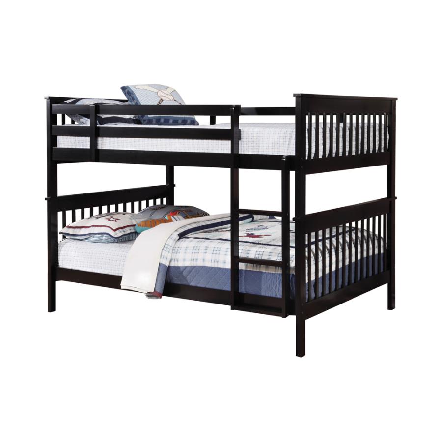 Chapman Black Full / Full Bunk Bed - furniture place usa