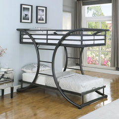 Stephan Grey Twin / Twin Bunk Bed - furniture place usa