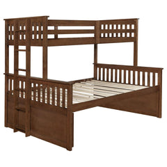 Atkin Brown Twin Xl / Queen Bunk Bed - furniture place usa