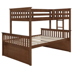 Atkin Brown Twin Xl / Queen Bunk Bed - furniture place usa