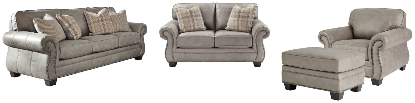 Olsberg Sofa and Loveseat with Chair and Ottoman - furniture place usa