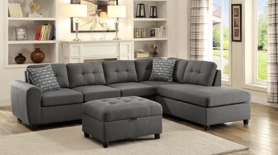 Stonenesse Grey 2 Pc Sectional Set - furniture place usa