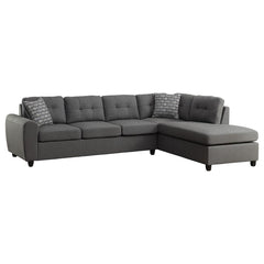 Stonenesse Grey 2 Pc Sectional Set - furniture place usa