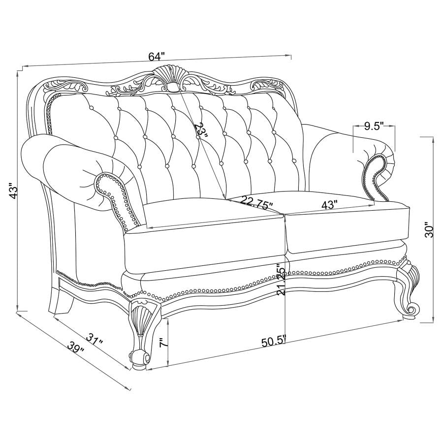 Victoria Brown 2 Pc Sofa Set - furniture place usa