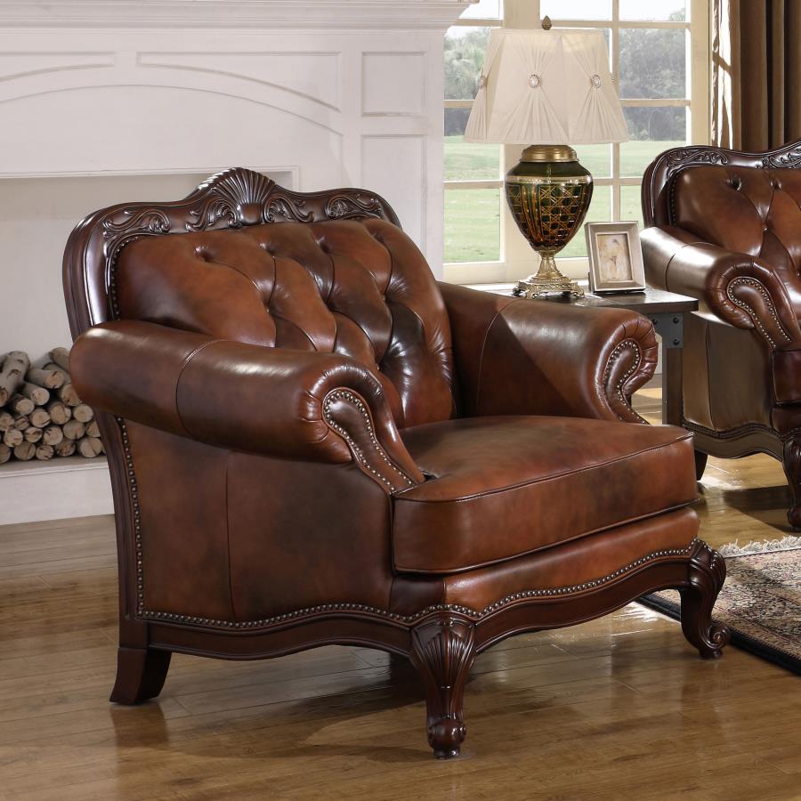 Victoria Brown Chair - furniture place usa