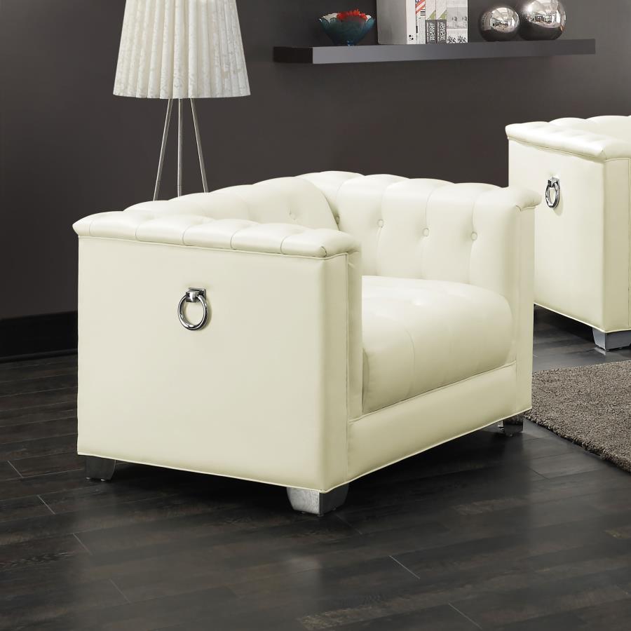 Chaviano Ivory Chair - furniture place usa