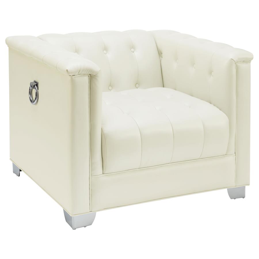 Chaviano Ivory Chair - furniture place usa