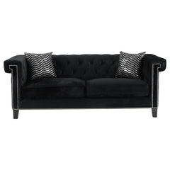 Reventlow Black 3 Pc Sofa Set - furniture place usa