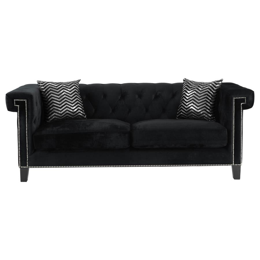 Reventlow Black Sofa - furniture place usa